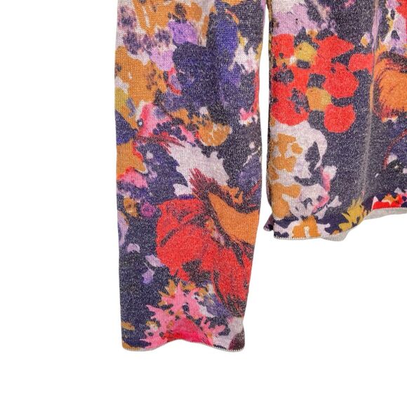 Anthropologie Maeve Kimmie Floral Pullover Sweater Womens Size Small Colorful - Picture 7 of 12